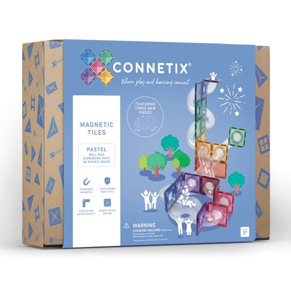 Connetix 80 pc Pastel Ball Run Expansion Pack - The Mini Branch