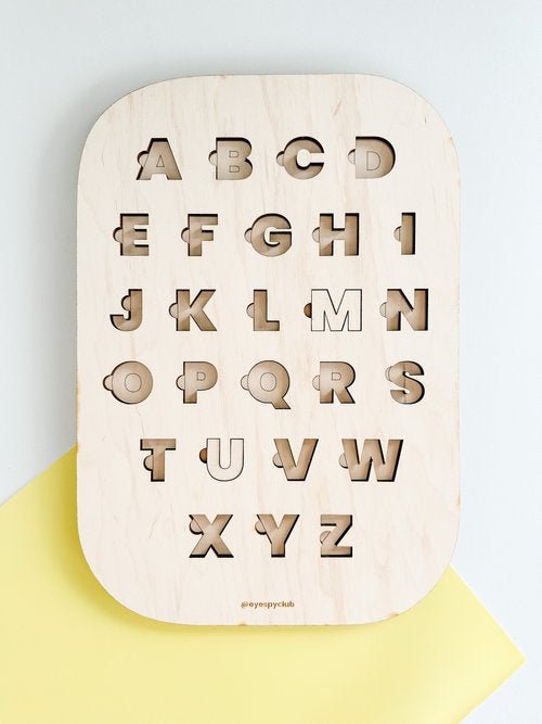 Eye Spy Club Wooden Alphabet Trofast Insert - The Mini Branch