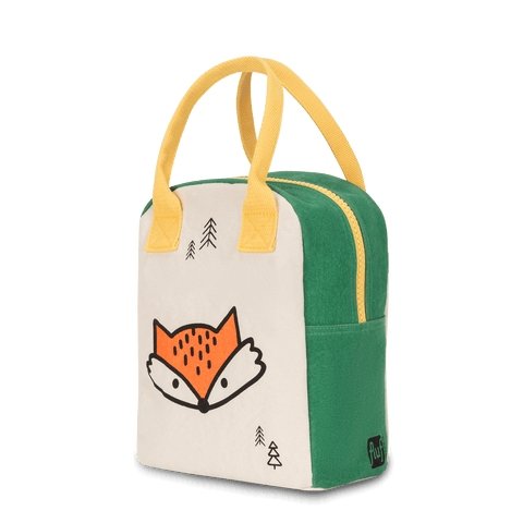 Fluf Zipper Lunch Bag - Fox - The Mini Branch