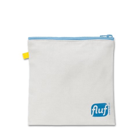 Fluf Zipper Snack Bag - Bread Blue (Sandwich Size) - The Mini Branch