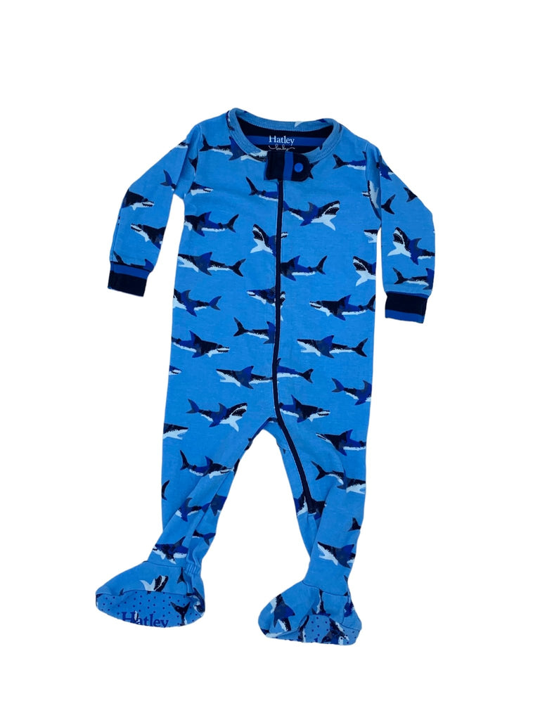 Hatley footed Pyjama (3-6 months) - Blue - The Mini Branch