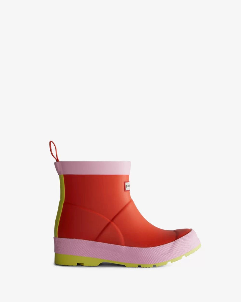 Hunter Big Kids Play Boot - Red Tang/Pink Fizz/Zesty Ylw - The Mini Branch