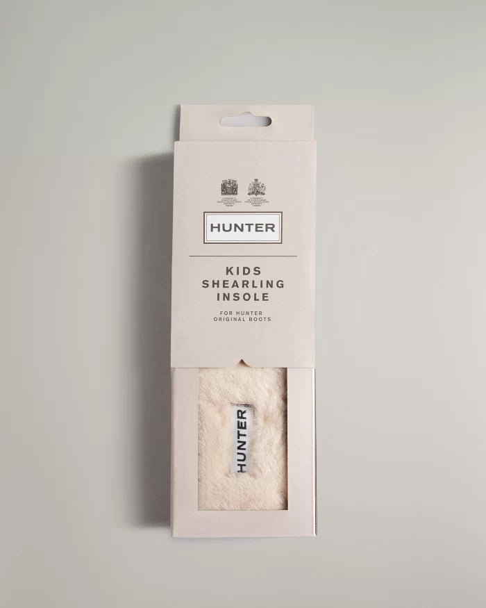Hunter Kids' Shearling Insoles - Natural - The Mini Branch