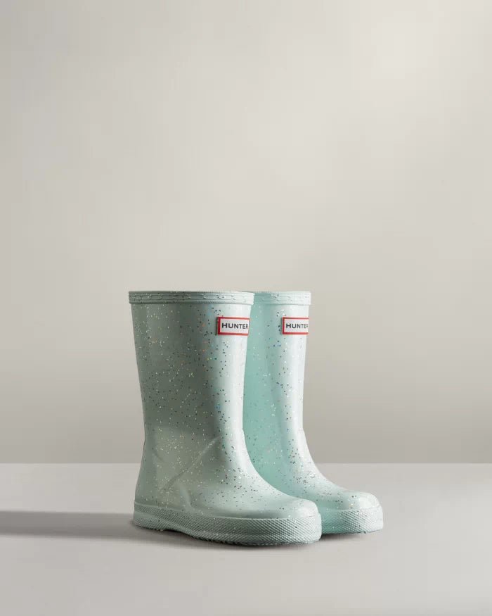 Kids green hunter boots hot sale