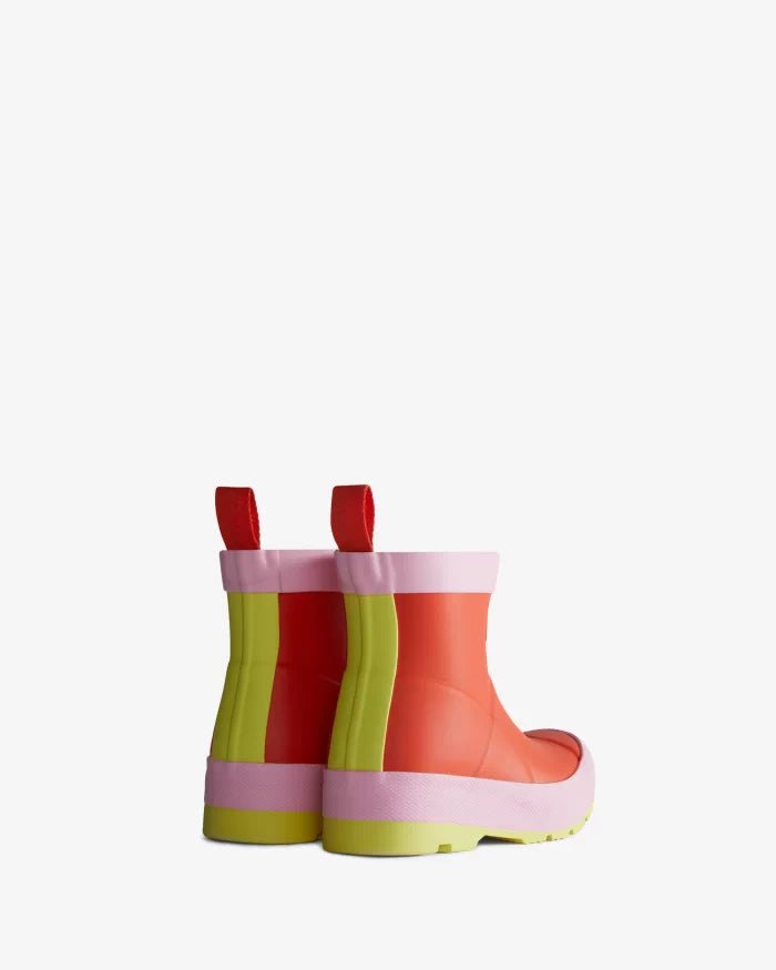 Hunter Little Kids Play Boot - Red Tang/Pink Fizz/Zesty Yellow - The Mini Branch