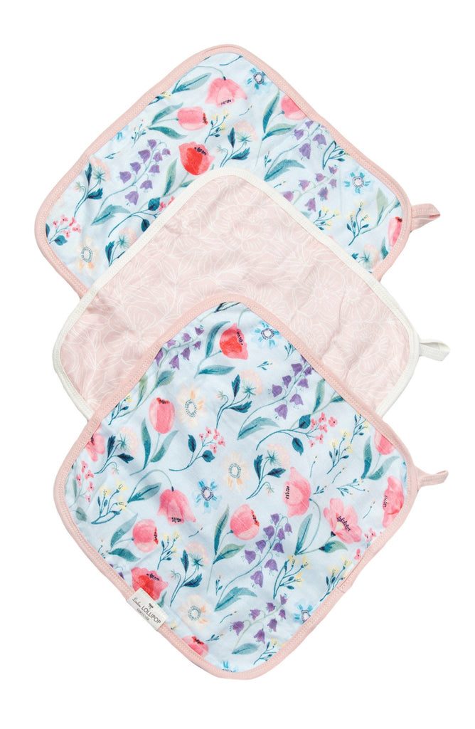 Loulou Lollipop - Washcloth 3-pieces Set - Bluebell - The Mini Branch