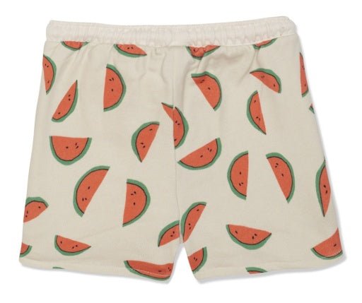 Mon Coeur Watermelon Cropped Girl Shorts - Natural - The Mini Branch