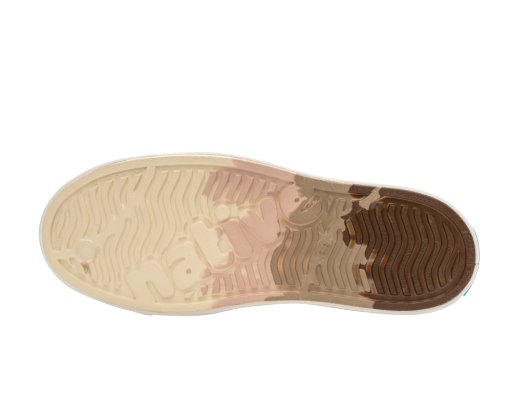 Native Jefferson Clog Marble Big Kids - Chameleon Flax Marble/ Shell White - The Mini Branch