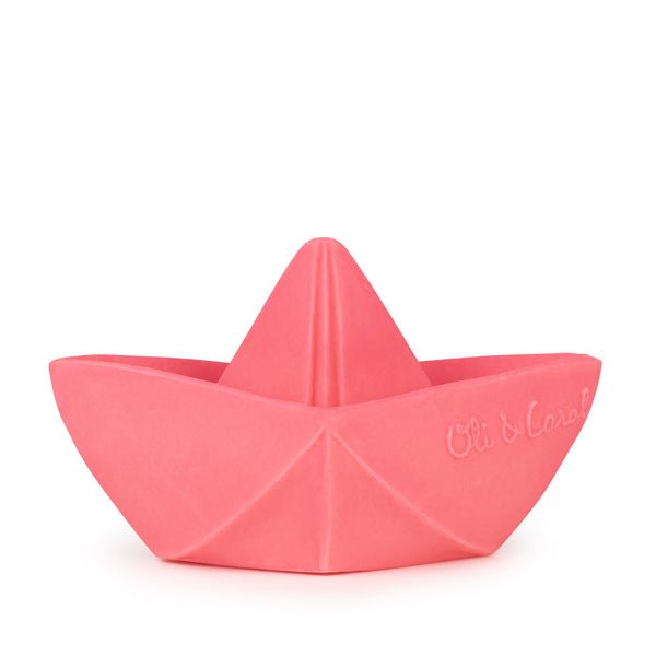 Oli & Carol Origami Boat - Pink - The Mini Branch