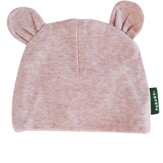 Parade Organic Baby Bear Hat - Pink Melange - The Mini Branch