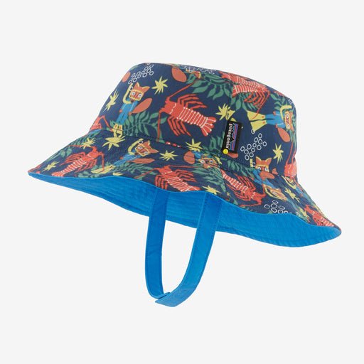 Patagonia Baby Sun Bucket Hat - Drew and Lobby: Lagom Blue - The Mini Branch