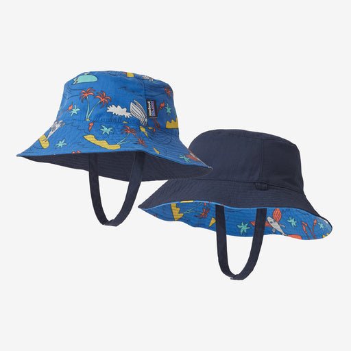 Patagonia Baby Sun Bucket Hat - Happy Jam: Bayou Blue - The Mini Branch