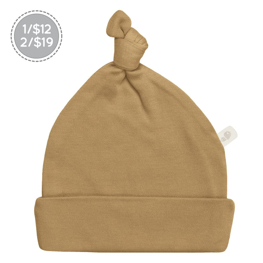 Perlimpinpin Bamboo Knotted Hat - Honey - The Mini Branch