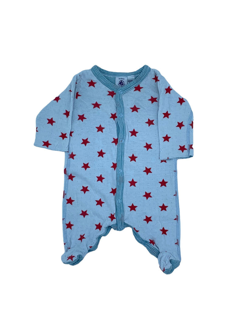 Petit Bateau Pyjama (1 month) - Blue - The Mini Branch