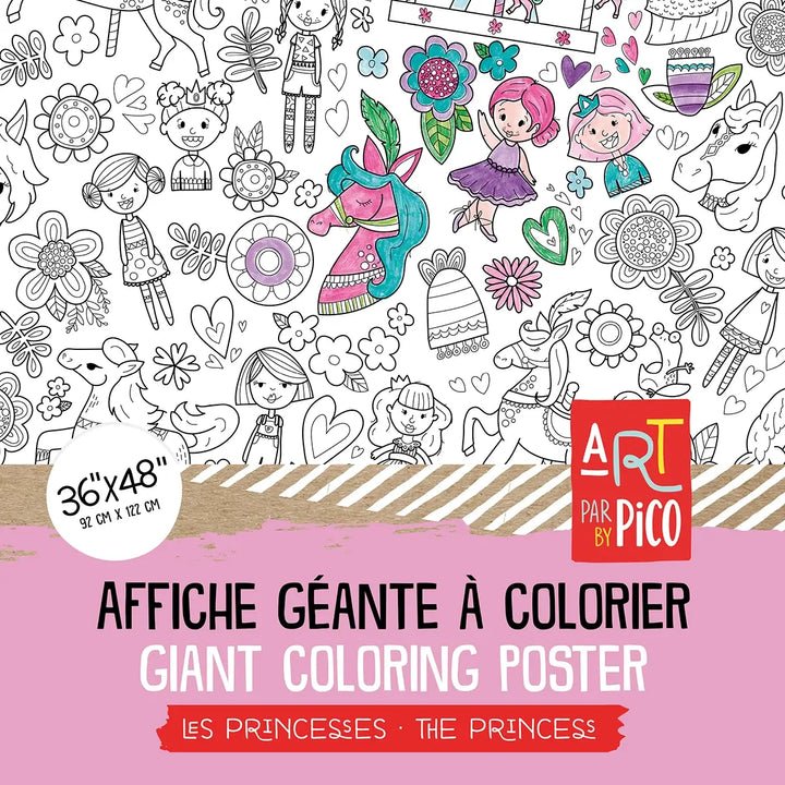PiCO Giant Colouring Pages - The Princess - The Mini Branch