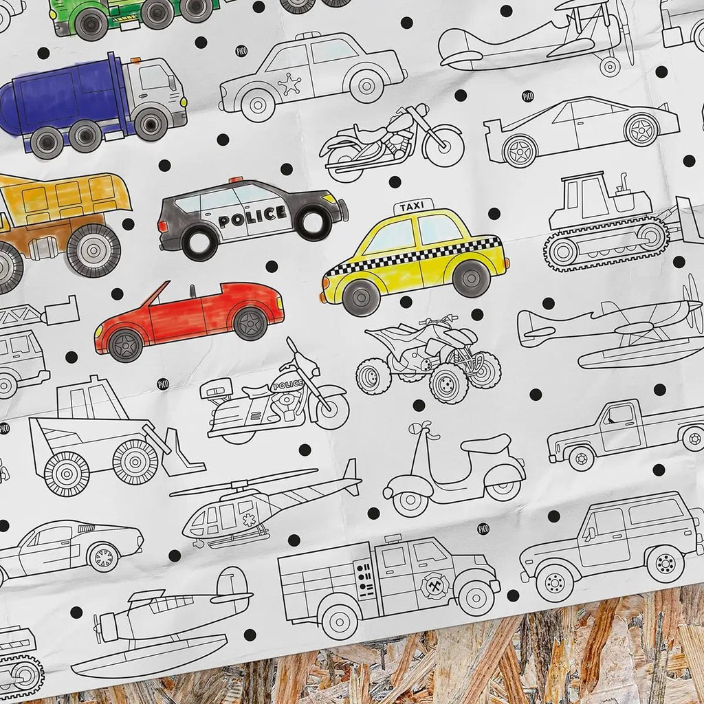 PiCO Giant Colouring Pages - Vehicles - The Mini Branch