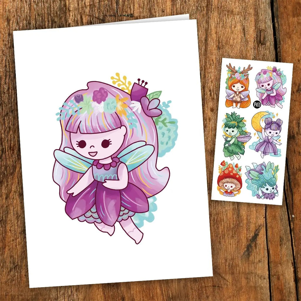 PiCO Greeting Cards with Tattoos - Gentle fairies - The Mini Branch