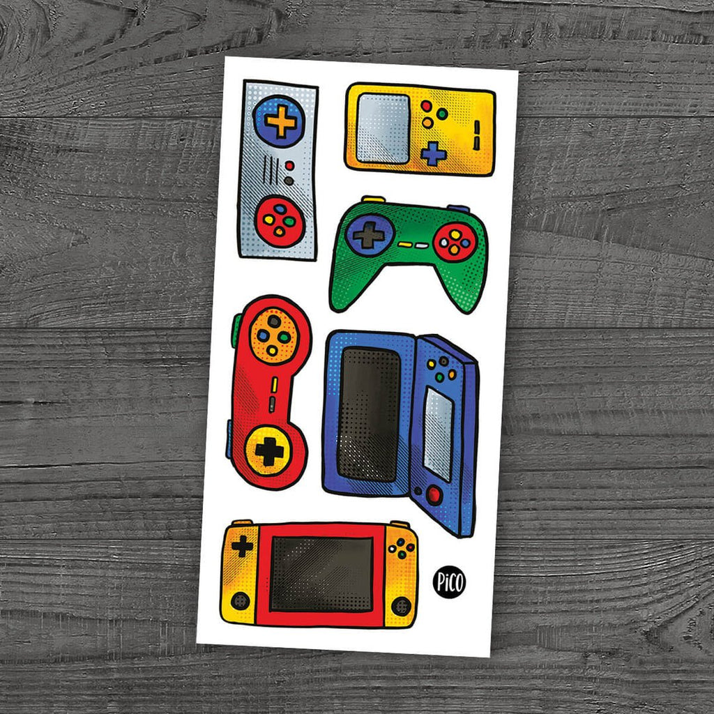 PiCO Temporary Tattoos - The Video Games - The Mini Branch