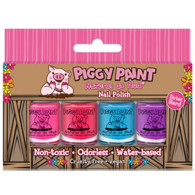 Piggy Paint 4 Polish Box Set 3.5ml - The Mini Branch
