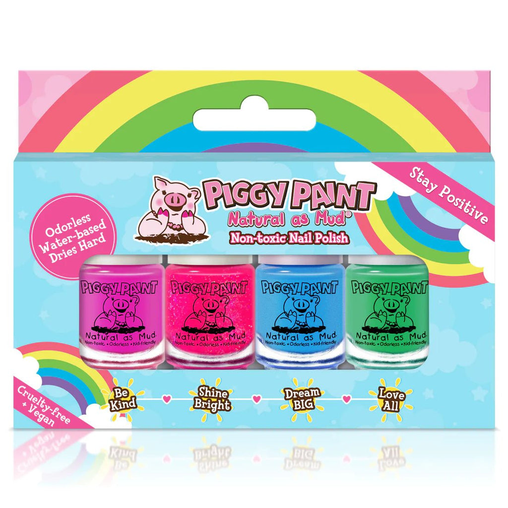 Piggy Paint Rainbow 4 Polish Box Set 3.5ml - The Mini Branch