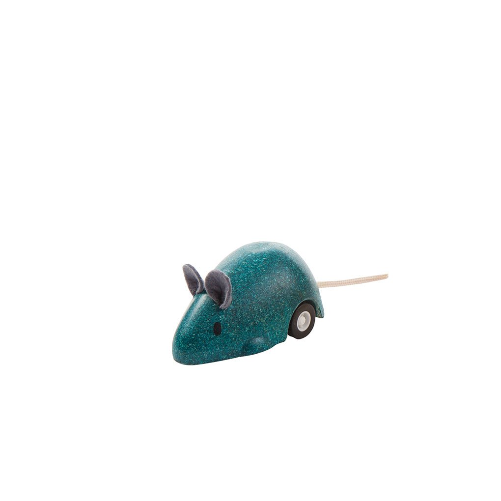 PlanToys Moving Mouse - Blue - The Mini Branch