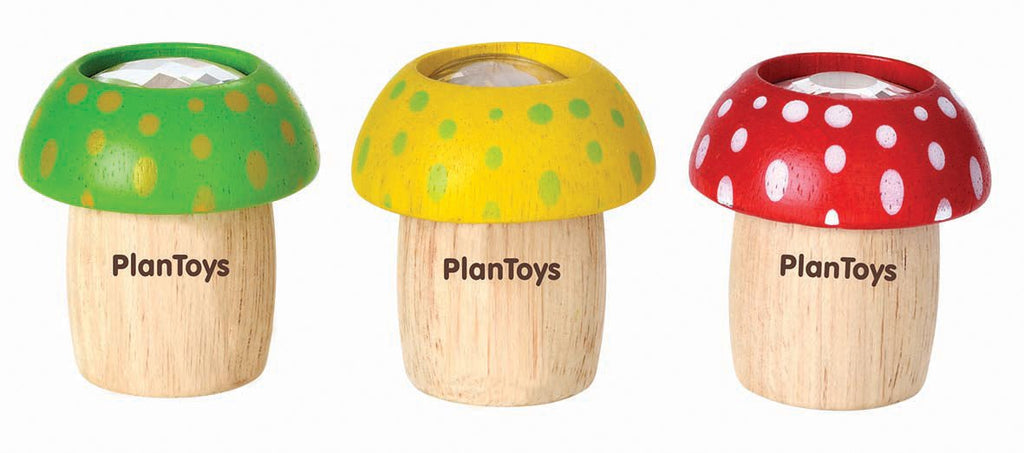 PlanToys Mushroom Kaleidoscope - Yellow - The Mini Branch