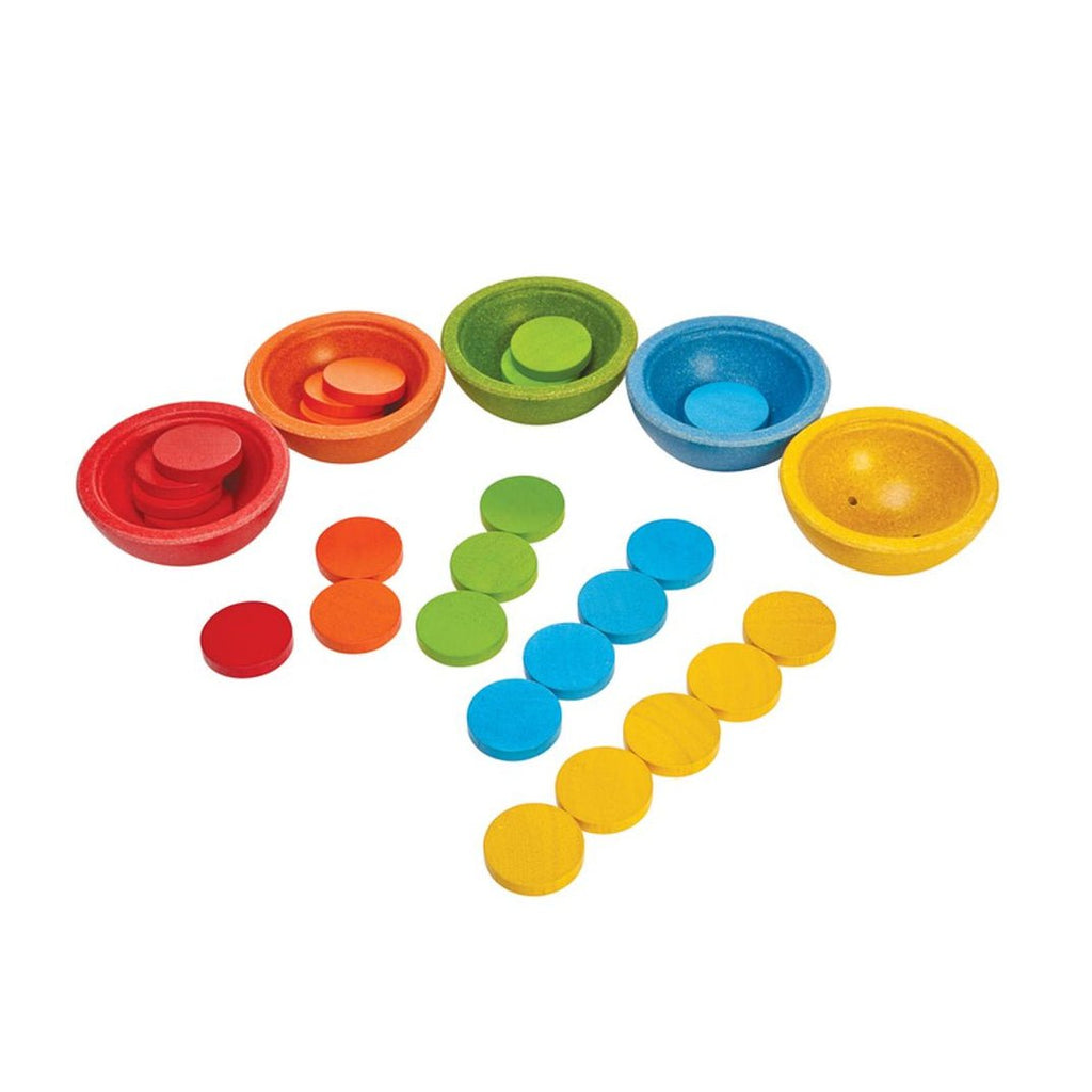 PlanToys Sort & Count Cups - The Mini Branch