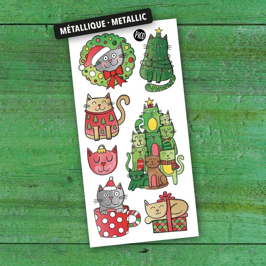 Seasonal PiCO Temporary Tattoos - Christmas tree cat - The Mini Branch