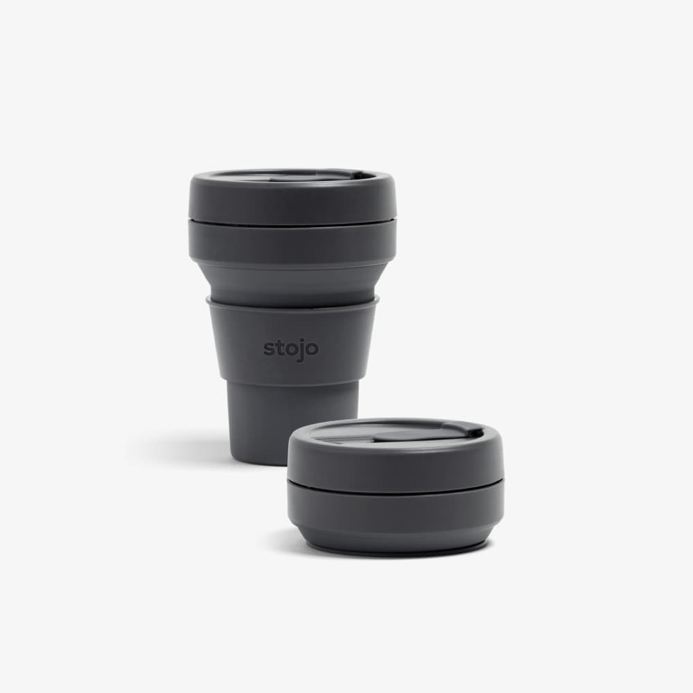 Stojo 12 oz Collapsible Travel Cup - Carbon - The Mini Branch