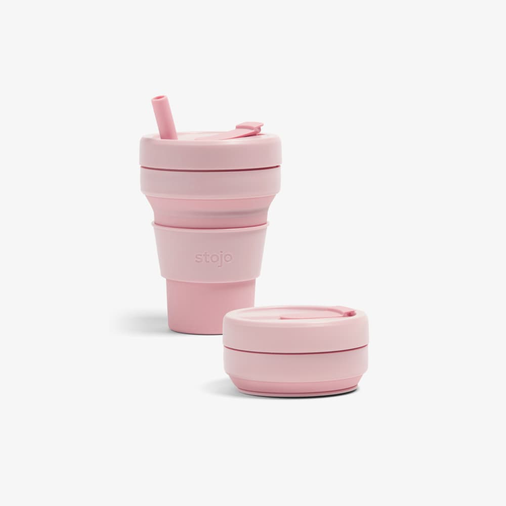 Stojo 8 oz Collapsible Jr. Cup - Carnation - The Mini Branch