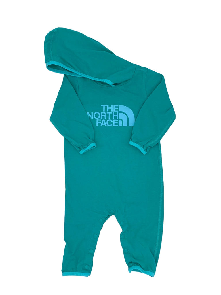 The North Face One-piece Romper with Snaps (6-12 months) - Teal - The Mini Branch