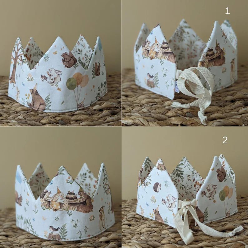The Nurtured Needle Fabric Crown - Woodland Critter - The Mini Branch