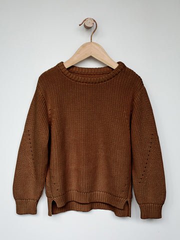 The Simple Folk Essential Sweater - Rust - The Mini Branch
