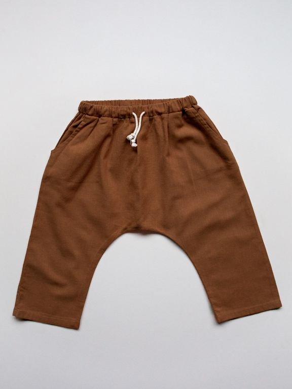 The Simple Folk Linen Trouser - Rust - The Mini Branch