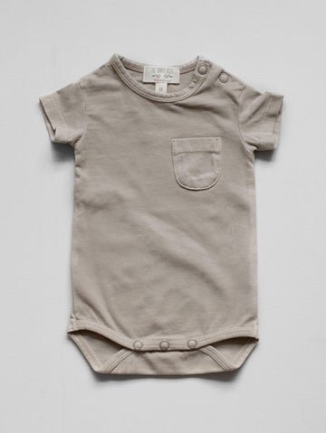 The Simple Folk Plant Dyed Onesie - Almond - The Mini Branch