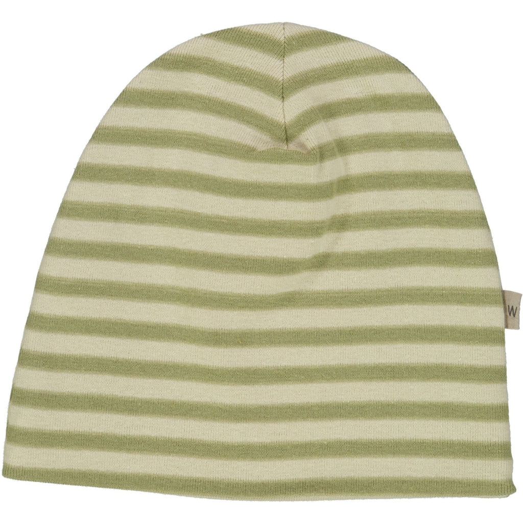 wheat hat soft Green Stripe