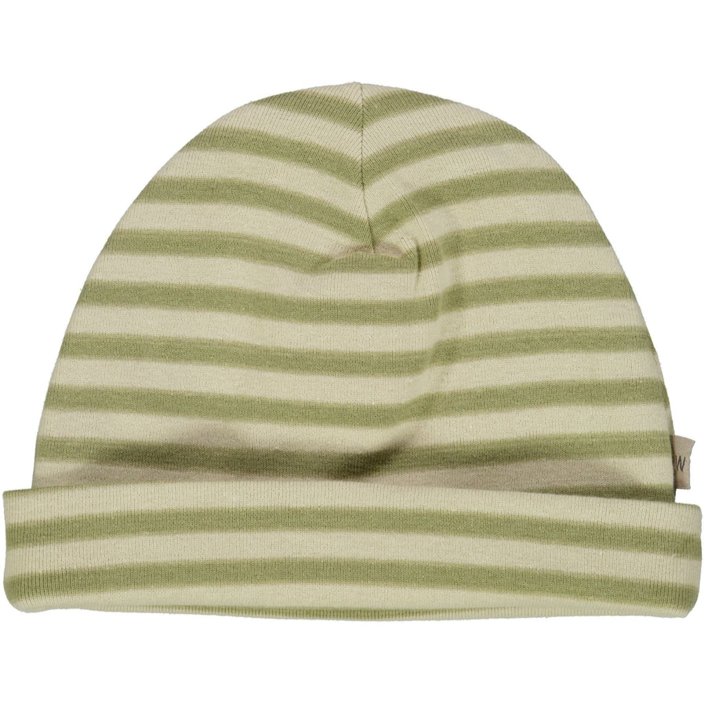 wheat hat soft Green Stripe